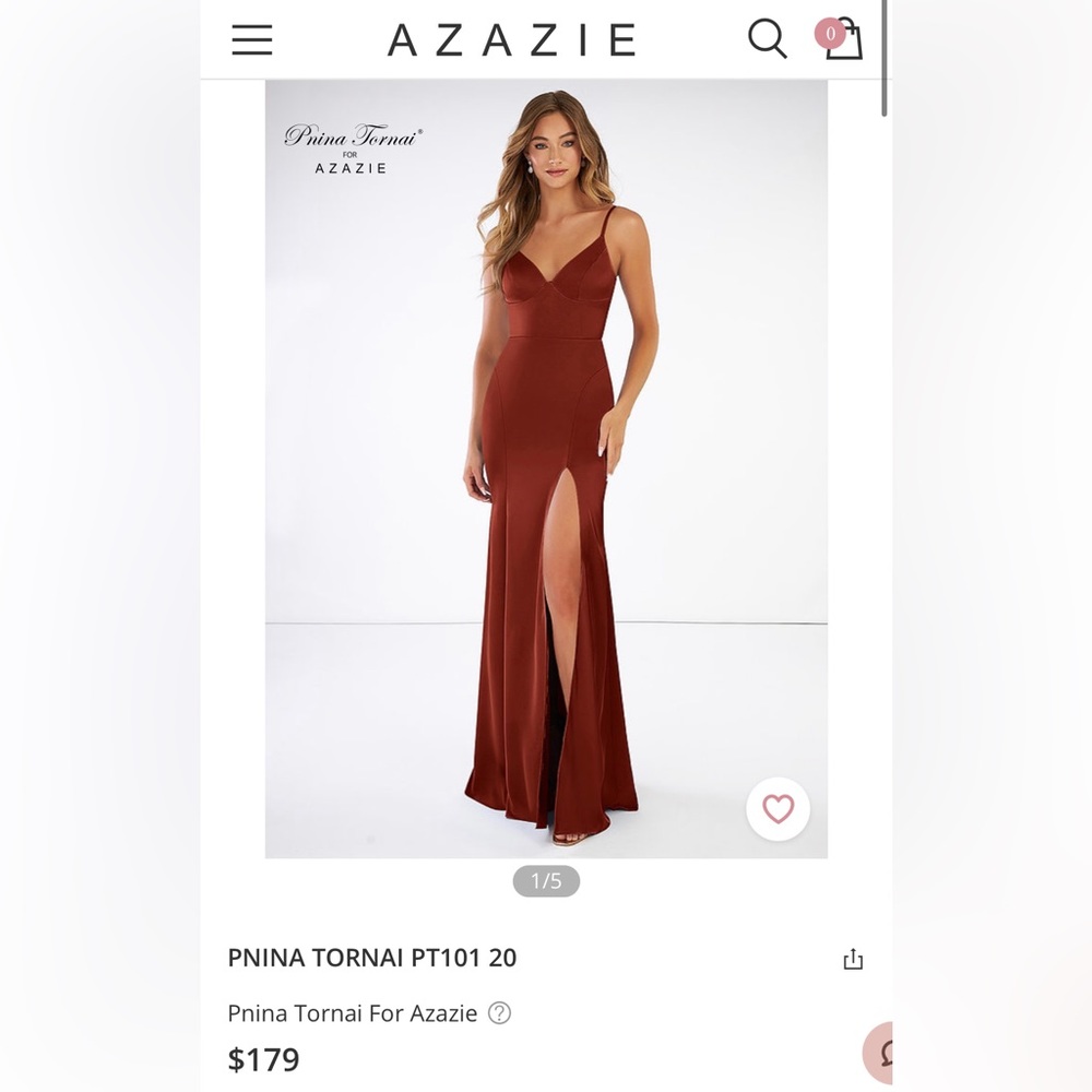 Azazie Terracota Bridesmaid Dress